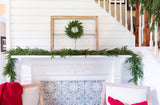 Vita Domi 72" Real Touch Norfolk Pine Garland, 6ft Christmas Garland for Mantle, Faux Cedar Garland Realistic, Garlands for Decoration Christmas, Christmas Greenery Garland, Staircase Garland Vita Domi