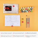 Dragon Eye Paint by Numbers Kits for Adults Beginners Paint by Number Wall Art Red Dragon Eye Paint by Number Kits DIY Red Magma Eyes Paint by Number Crafts Wall Art Deco 16x20 in (Frameless) Rebotipy