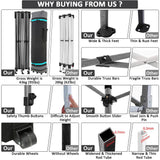 COBIZI 10x20 Pop Up Canopy Without Sidewall,Heavy Duty Canopy UPF 50+ All Season Wind Waterproof Commercial Outdoor Wedding Party Tents for Parties Canopy Gazebo with Roller Bag(10 x 20 ft Black) COBIZI