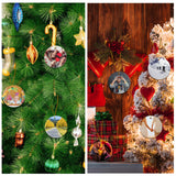 Sublimation Blanks Bulk Personalized Christmas Ornaments Set Ceramic Sublimation Ornaments White Ornaments for Christmas Tree Decorations Wedding Gifts Birthday Gifts for Women Men 3",25p AMONE