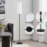 PARTPHONER Floor Lamp for Living Room, Modern Standing Lamps with Lampshade, Minimalist Tall Lamp with Foot Switch for Living Room, Bedroom, Kids Room, Office(Bulb Not Included) PARTPHONER
