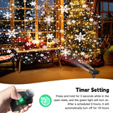 afzdby Christmas Snowflake Projector Lights Outdoor,Timer Setting Double Head Snowfall Led Lights Waterproof,Landscape Decorative Lighting Projection Lamp for Xmas Holiday Wedding Indoor Garden Patio afzdby