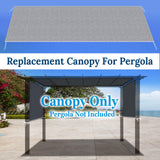 BenefitUSA 18' x 8.2' Universal Replacement Canopy Top Cover for Pergola Structure (Circle Pattern) BenefitUSA