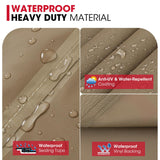 Unicook Grill Cover 60 Inch, Heavy Duty Waterproof BBQ Grill Cover for Outdoor Grill, Fade Resistant Gas BBQ Cover with Sealed Seam, Compatible with Weber Charbroil and More Grills, Neutral Taupe Unicook