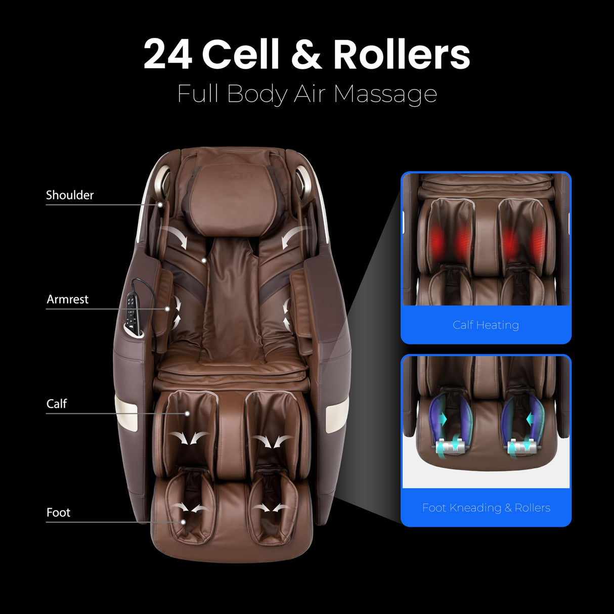 Titan Quantum Massage Chair | Taupe | Full Body & Zero Gravity Features | Customizable Massage Programs Osaki