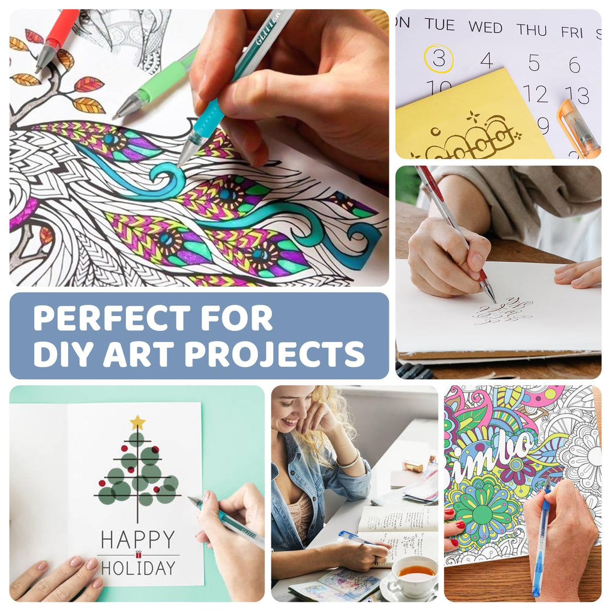 240 Pack Set 120 Colored Gel Pen with 120 Refills, Fine Tip Glitter Gel pens for Kids Adults Coloring Books Drawing Crafts Scrapbooks Bullet Journaling nobrand