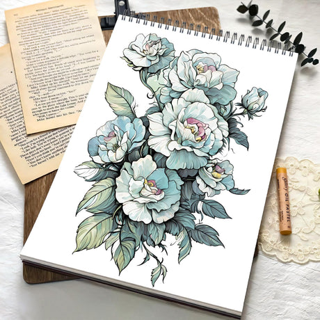 ADEVIAN Coloring Books for Adult Coloring Book for Women Spiral Bound Page One Sided Design Gifts Arts and Crafts for Women to Relax, Anxiety and Depression 30 Colorful Coloring Pages of DREAM GARDEN ADEVIAN