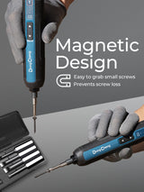 DongCheng 4V Cordless Electric Screwdriver, 2000mAh Battery Powered Rechargeable Screwdriver with 3 Torque Setting Up to 5N.m, 300RPM, Dual LED Lights, 8pcs 2-Inch Magnetic Screw Bits for Home DIY Dong Cheng
