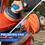 KUIMIT 6 Inches Air Random Orbital Sander, Pneumatic Palm Car Sanders For Wood Polisher Metal,And Auto Body Work, Da Sanders, Dual-action Sander KUIMIT