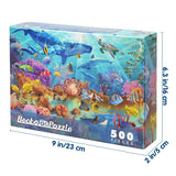 Becko US Puzzles for Adults Jigsaw Puzzles 500 Pieces Puzzles for Kids and Adults - Undersea World Underwater Paradise Ocean Scene Becko US