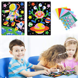 CCINEE Mosaic Sticker DIY Handmade Art Crafts Kits Christmas New Year Gifts for Kids Elephant Parrot Astronaut Dinosaurs 8 Packs CCINEE