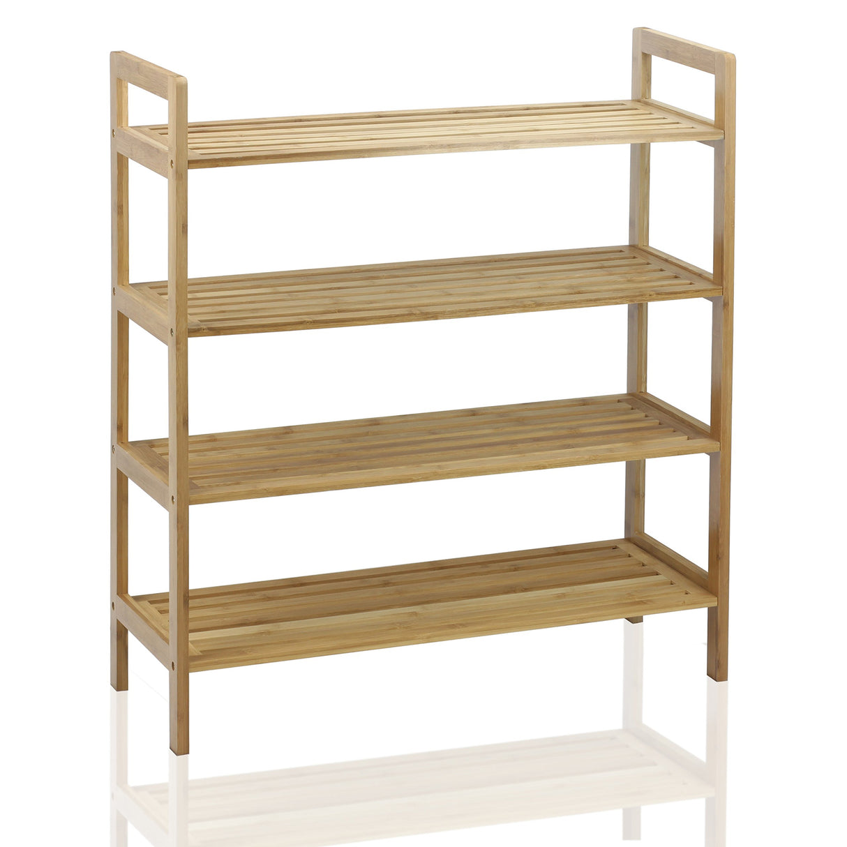 Oceanstar 4-Tier Bamboo, Natural Shoe Rack, Medium Oceanstar