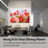 BAISITE Paint by Numbers Kit for Adults Beginners,20" Wx16 L Canvas for Painting Kits for Adults in Colorful Box Poppy Flowers-BSC001 BAISITE