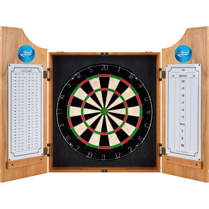 Bud Light Wood Dart Cabinet Set - WoodArtSupply