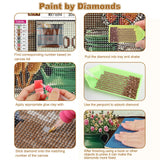 CEOVR Kitchen Diamond Art Kits for Adults, Food Diamond Painting Dots DIY Gem Art, Adult Crafts Kits Wall Decor for Home Office 12x16in CEOVR