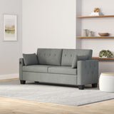 LINSY HOME Pull Out Sofa Bed, Queen Sleeper Sofa Couch with Memory Foam Mattress, Large Sofa Sleeper Pullout Couch Bed for Living Room Office, Dark Grey, Queen Size LINSY HOME