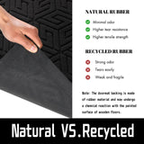 Yimobra Sturdy Front Entrance Door Mat, Heavy Duty Outdoor Indoor Doormat Entryway Floor Mat, Non Slip Rubber Backing, Easy Clean Shoe Scraper, Waterproof, Patio, Lawn, 17x29.5 Inch, Black Yimobra