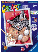 Ravensburger Peaceful Kitten Paint by Numbers Kit for Kids - 20266 - Painting Arts and Crafts for Ages 9 and Up Ravensburger
