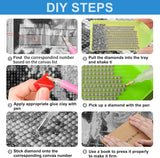 Flower Diamond Arts Kits for Adults-Flowers Diamond Painting Kits for Adults, 5D Vase Diamond Art Kits, DIY Floral Gem Art DIY Crafts Kits Home Wall Decor Gifts 12x16 inch Axquilon