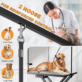 Goldshire Professional Electric Lift Dog Grooming Table, 50 Inch Heavy Duty Pet Grooming Station with Roller, Adjustable Overhead Arms and Tool Organizer Suitable for Home and Commercial Use Goldshire