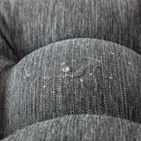 QILLOWAY Outdoor/Indoor Patio Wicker Seat Cushions with Ties Group Loveseat/Two U-Shape Cushions for Patio Furniture,Wicker Loveseat,Bench,Porch,Patio Chair Cushions Set of 3 (Charcoal Grey/Black) QILLOWAY