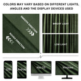Benedeco Blackout Green Velvet Curtains for Bedroom Window, Light Filtering Drapes for Living Room Darkening Soundproof Thermal Curtain Rod Pocket 52 x 96 inches Long Length Set of 2 Panels Benedeco