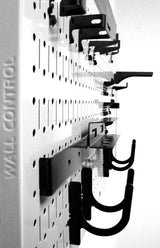 Wall Control Modular Pegboard Tool Organizer System - Wall-Mounted Metal Peg Board Tool Storage Unit for Wall Storage Tiling (White Pegboard) Wall Control