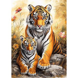 Genius maker Tiger Diamond Painting Kits for Adults, 5D Animal Diamond Art Kits for Beginners DIY Full Drill Diamonds Painting Pictures, Diamond Gem Art Painting DIY Crafts Kit Decor 12x16inch Genius maker