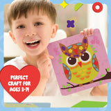 Dan&Darci Foam Sticker Art Craft for Kids - Toddler Arts & Crafts for Ages 3-5 - Boys 4-6 Birthday Gift & Stocking Stuffer Dan&Darci