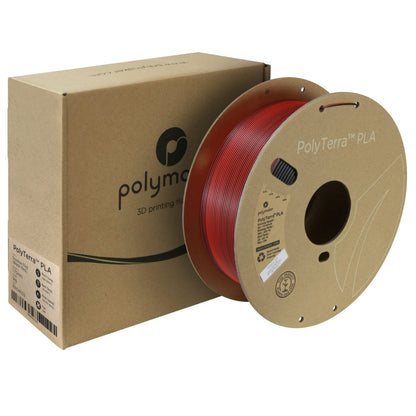 Polymaker Dual Color Matte PLA Filament 1.75mm Black-Red, Coextrusion 1.75 PLA 3D Printer Filament 1kg - Experience a Unique Dichromatic Matte Finish with PolyTerra PLA 1.75mm (+/- 0.03mm) - WoodArtSupply