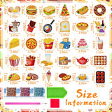 Copkim 30 Pcs Diamond Art Magnets Easy Diamond Painting Magnet Kits for Adults Kids DIY Fridge Home Decors(Food) Copkim