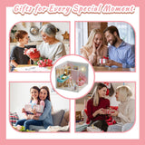 Kisoy Dollhouse Miniature with Furniture Kit, DIY 3D Wooden DIY House Kit A Corner of a Small Apartment Style with Dust Cover & LED,Handmade Tiny House Toys for Kids Adults Gift (Study Room) Kisoy