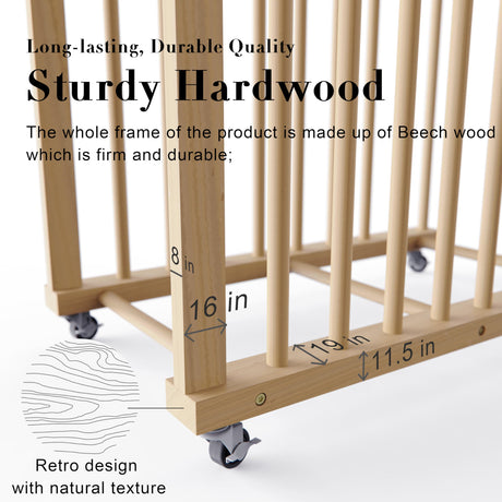 UNZERO Art Storage Rack, Art Canvas Storage, Canvas Boards Rack Art Storage with Handle & Caster Wheels for Drawing Board, Panel, Paper Pad for Art Studios, Artworks, Gallery UNZERO