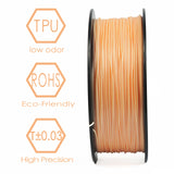3D BEST-Q Flexible TPU 1.75mm 3D Printer Filament, Dimensional Accuracy +/- 0.03 mm, 1KG Spool, 8 Color to Choose (Skin) 3D BEST Q