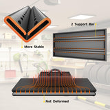 SUPPNEED Adjustable Garage Shelving Heavy Duty 2000LBS Loads, 48”W Large Shelving Units and Storage,48”W×16”D×72”W Garage Storage Shelves,4-Tier Shelving Unit for Warehouses,Kitchen(Black) SUPPNEED