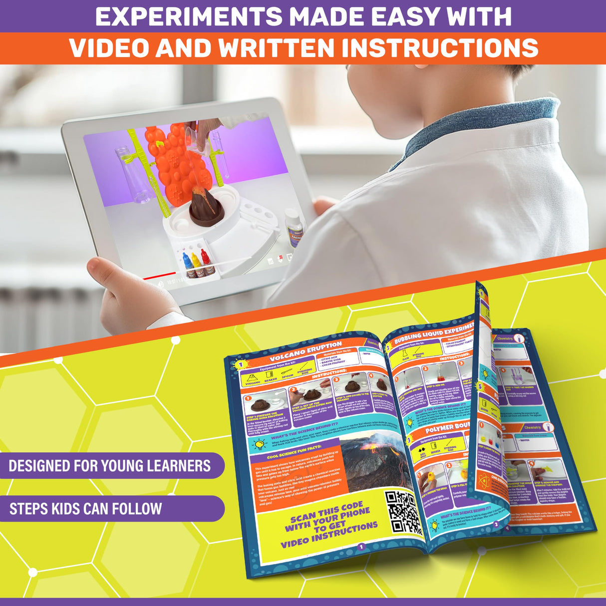 Bloonsy Science Kits for Kids | Ultimate Chemistry Lab Setup with 100 Experiments | Toys Set for Boys and Girls Age 7-8-9-12 BLOONSY