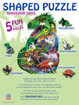 MasterPieces 100 Piece Shaped Jigsaw Puzzle for Kids - Dinosaur Days - 14"x19" Masterpieces