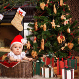 BBTO 6 Pcs Christmas Wooden Gifts Box Decor Christmas Table Decor Table Centerpieces with Buffalo Plaid Bowknot Faux Present Wooden Blocks Rustic Wooden Gifts Tiered Tray Decor for Xmas Party Decor BBTO