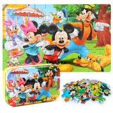 MZZOTOY Puzzles for Kids Ages 4-8, 60 Piece Puzzles for Kids Ages 3-5 in a Metal Box Girls and Boys Learning Educational Jigsaw Puzzle Toys Gifts MZZOTOY