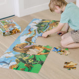 Melissa & Doug Land of Dinosaurs Floor Puzzle (48 pcs, 4 feet long) - FSC Certified Melissa & Doug