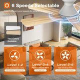 addlon Ceiling Fans with Lights, 42 Inch Low Profile Ceiling Fan with Light And Remote Control, Flush Mount, Reversible, 3CCT, Dimmable, Quiet, White Small Ceiling Fan for Bedroom Indoor/Outdoor Use addlon