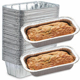 Spare Essentials 2Lb Foil Bread Pans for Baking (65 Pack) Disposable Bread Pans - Perfect for Baking Banana Bread, Cakes & Meatloaf - 2 Pound Aluminum Pans for Food Serving - 8.5" X 4.5" X 2.5" Spare Essentials
