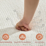 VnndeNest 105" Curved Sofa，Modern Half Moon Sectional Sofa, Comfy Point-Shaped Corduroy Upholstered Modular Sofa with 2 Pillows, 4 Seater Cloud Couch for Living Room,Apartment, Free Installation，Beige VnndeNest