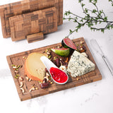 Fibogollo Bamboo Cutting Boards for Kitchen,Kitchen Cutting Board,Wooden Chopping Boards with Juice Groove, Serving Board Set, Splicing Craft Chopping Board for Meat,Vegetables,Fruit,Fish(3 Pcs) Fibogollo