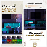 WLIVE TV Stand, Deformable TV Stand with LED Strip, Modern Entertainment Center, Gaming Media 3 Pieces Console Cabinet for Living Room, Bedroom, Black WLIVE