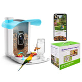 T TICCI Smart Bird Feeder with Camera Solar Powered, AI Identify Bird Species Camera Bird Feeders for Outside, Instant Notifications Bird House with Camera, IP65 Weatherproof Bird Watching Gifts T TICCI