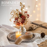 Wooden Decorative Tray Candle Holder: Romadedi Round Wood Tray Home Decor, Whitewash Rustic Trays for Farmhouse Dinning Table Kitchen Countertop Coffee Table Wedding Centerpiece, 11inch, Size L Romadedi