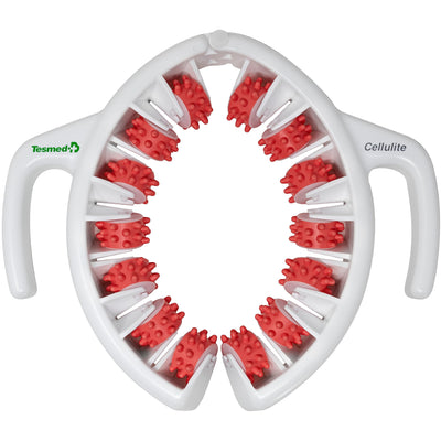 TESMED Anti Cellulite Massager: Clinically Proven Efficacy, Made in Italy, with Converging & Diverging Roller Technology. Patented Cellulite Roller for Thighs and Buttocks.