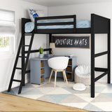 DHP Denver Full Size Loft, Black bed DHP