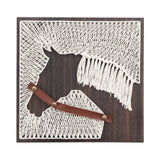 Blauwhim String Art Horse Craft, DIY Hobby Horse Crafts Kits for Adults, Teens, Craft Beginners, Gifts for Women Rustic Home Decor (12" x 12") Blauwhim